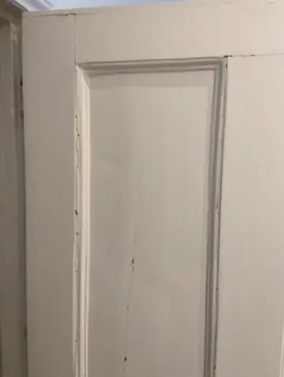 Painted interior door and frame